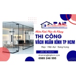 Nhôm Kính Phúc An Khang thi công vách ngăn kính TP HCM đẹp, hiện đại