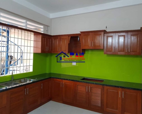 TỦ BẾP NHÔM VÂN GỖ