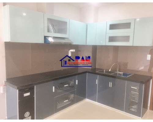 TỦ BẾP NHÔM KÍNH 005